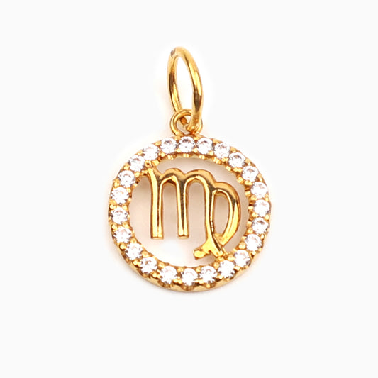 VIRGO - ZODIAC SIGN 18K GOLD PENDANT