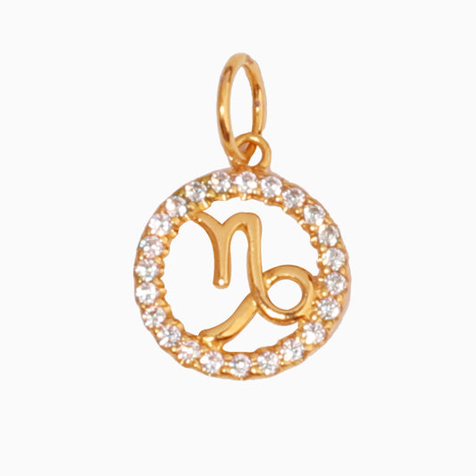 CAPRICORN - ZODIAC SIGN 18K GOLD PENDANT