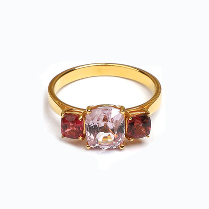 Three Stone Spinel Ring