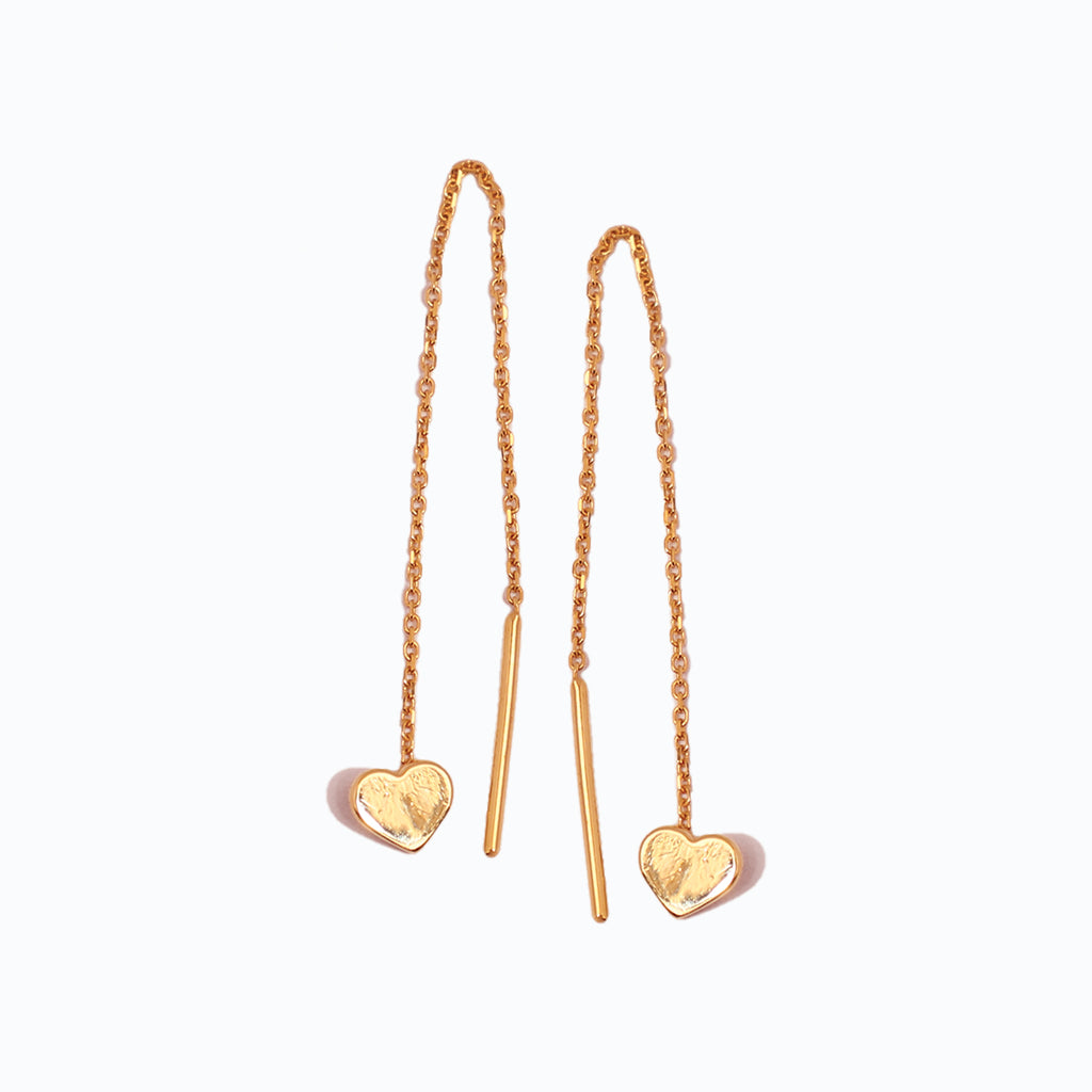 Heart Nunchaku Dangle Earring