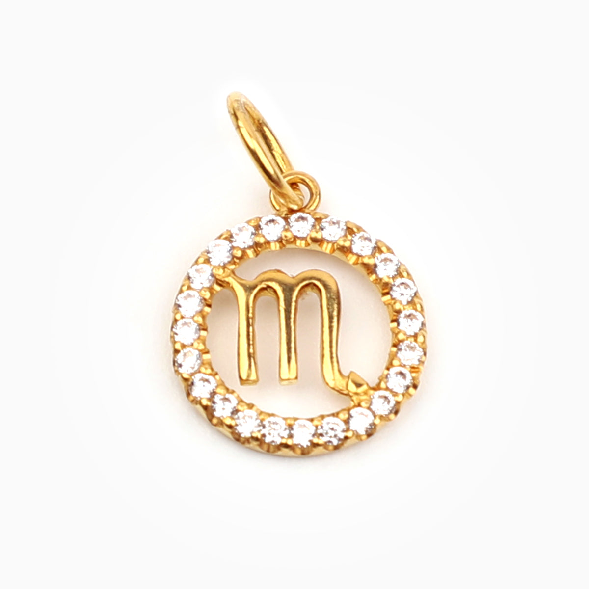 SCORPIO - ZODIAC SIGN 18K GOLD PENDANT