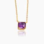 AMOUR Square Amethyst Necklace