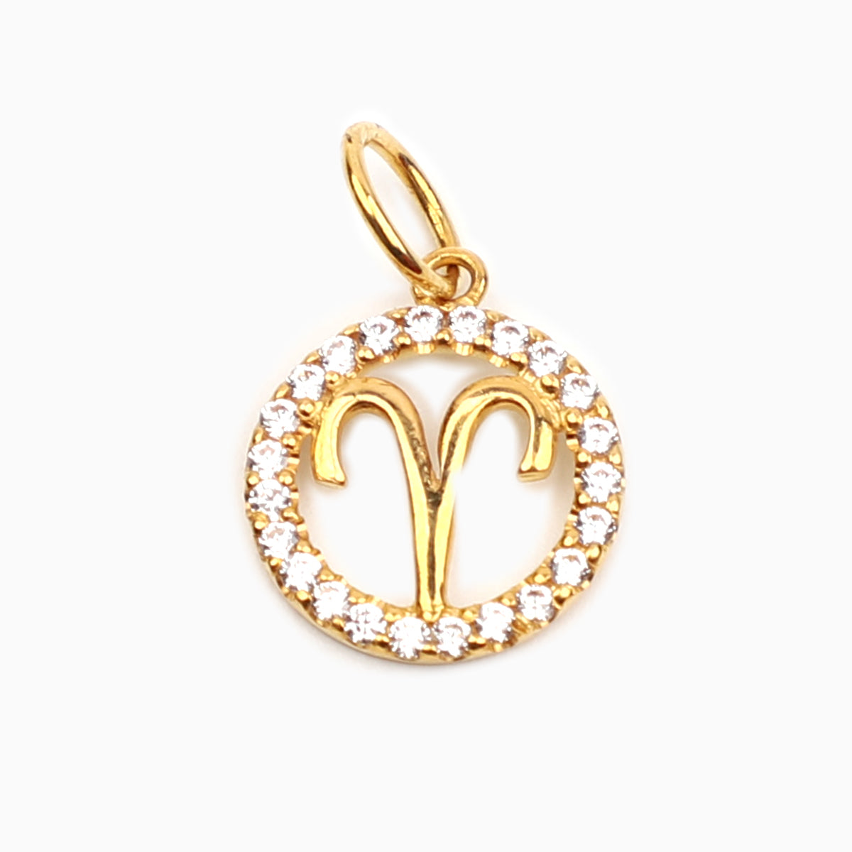 ARIES - ZODIAC SIGN 18K GOLD PENDANT