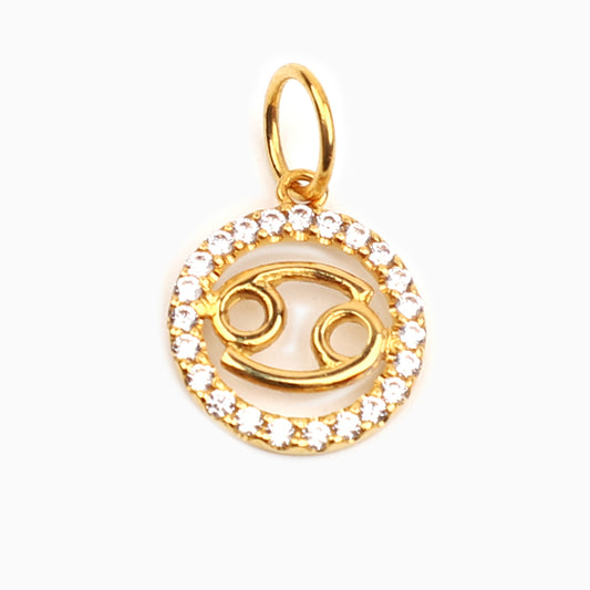 CANCER - ZODIAC SIGN 18K GOLD PENDANT