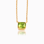 AMOUR Square Peridot Necklace