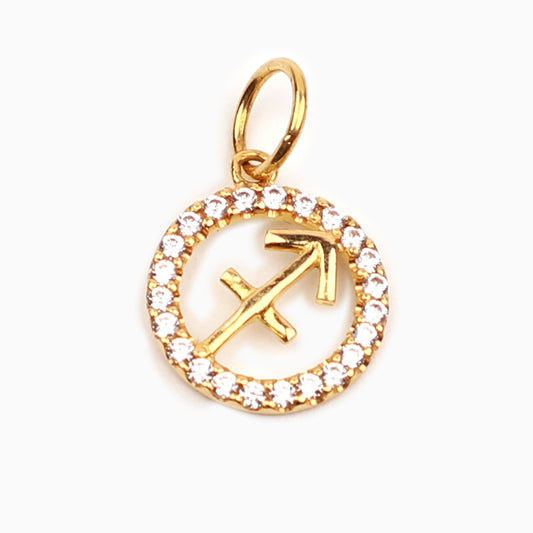 SAGITTARIUS - ZODIAC SIGN 18K GOLD PENDANT