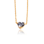 AMOUR Heart Pigeon Blue Spinel Necklace