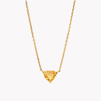 AMOUR Heart Citrine Necklace