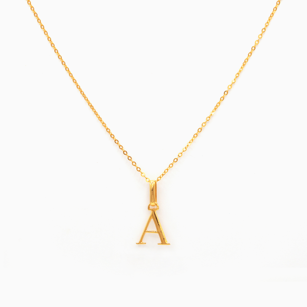 Alphabet Pendant (Gold)