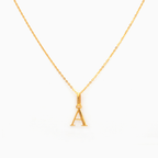 Alphabet Pendant (Gold)