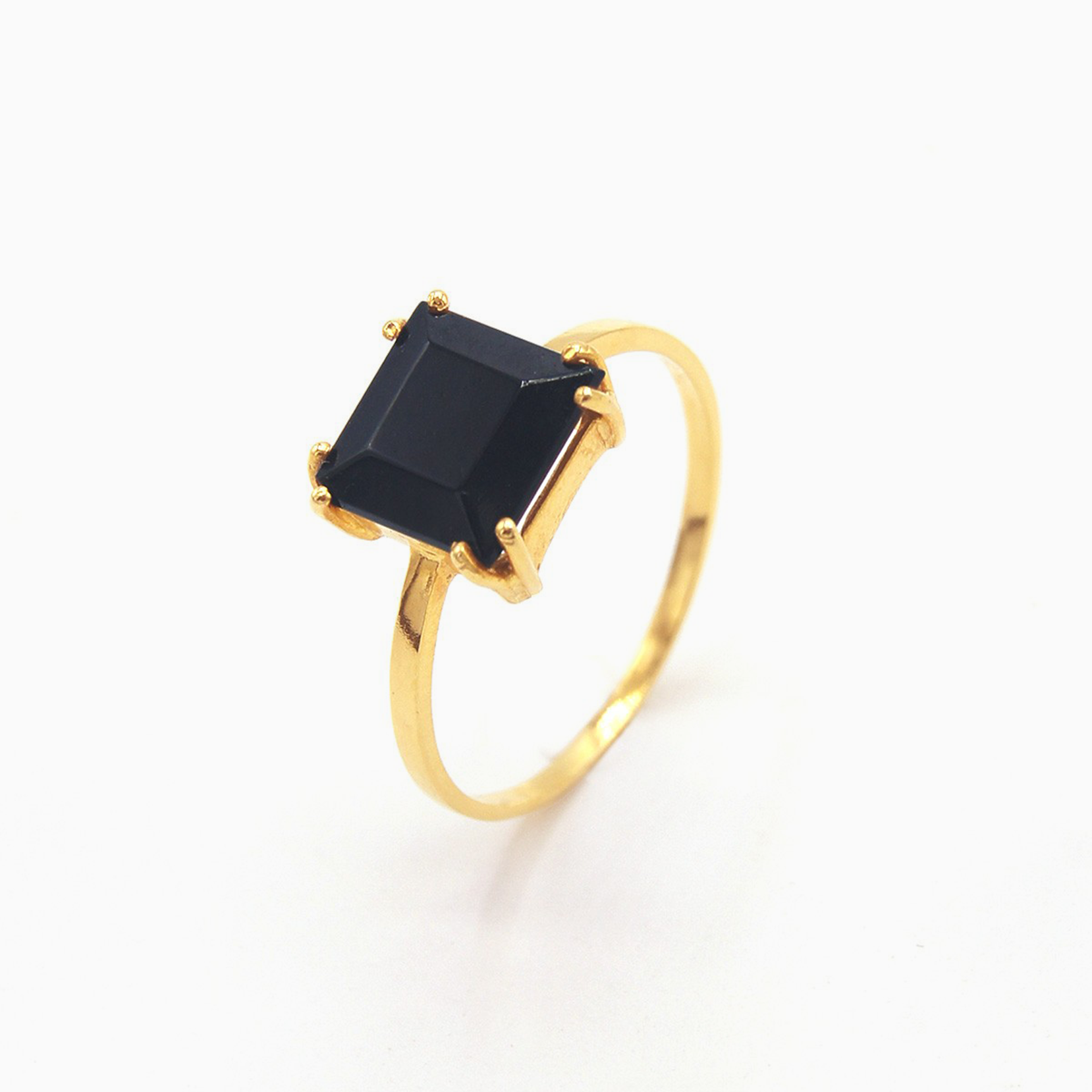 Square Onyx Rings