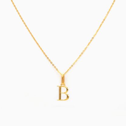 Alphabet Pendant (Gold)