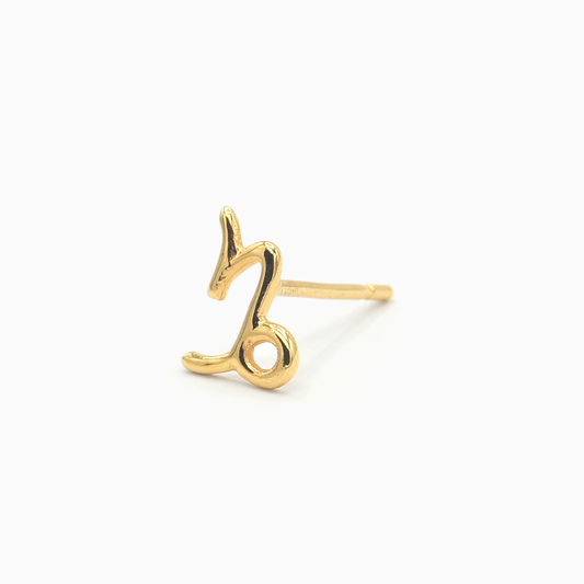 CAPRICORNUS - ZODIAC SIGN 18K GOLD EARRINGS