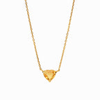 AMOUR Heart Citrine Necklace