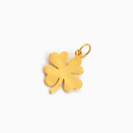 Clover Engraving Charm