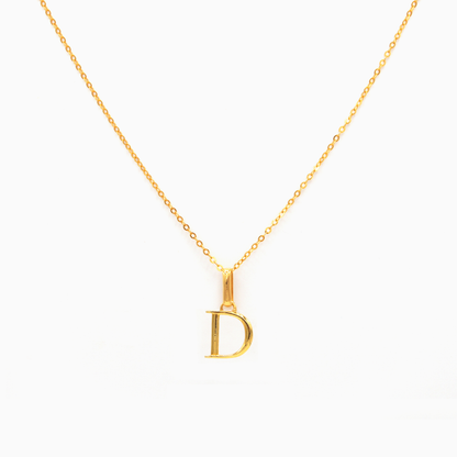 Alphabet Pendant (Gold)