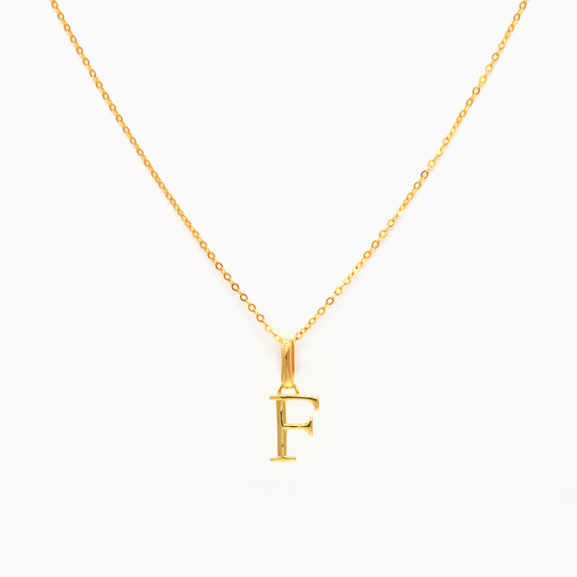 Alphabet Pendant (Gold)