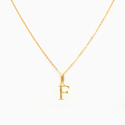 Alphabet Pendant (Gold)