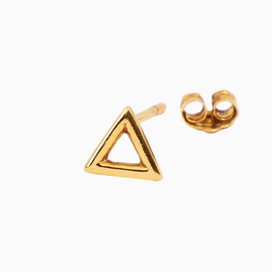 Hollow Triangle Earring