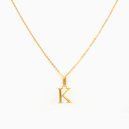 Alphabet Pendant (Gold)