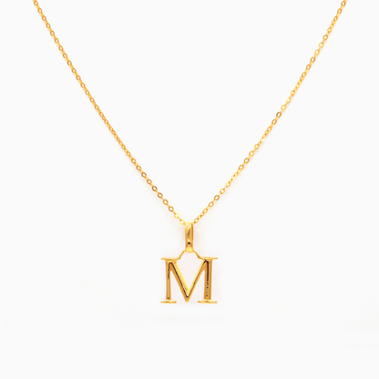 Alphabet Pendant (Gold)