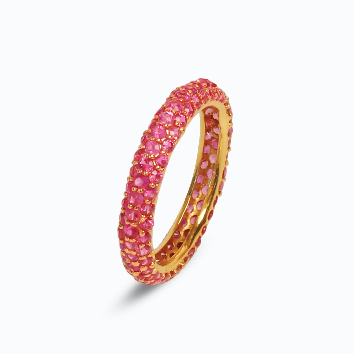 Elegant Ruby Eternity Ring