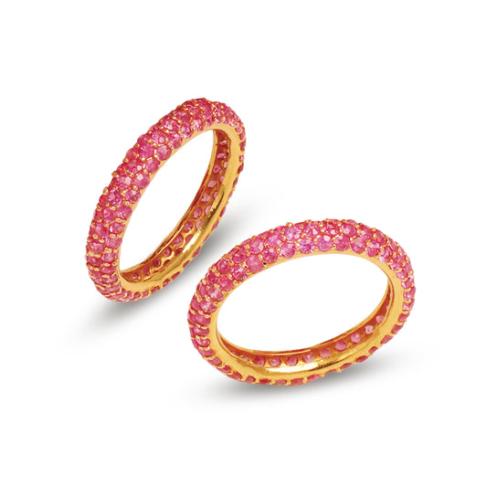 Elegant Ruby Eternity Ring