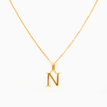 Alphabet Pendant (Gold)