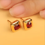 Octagonal Stud Earrings