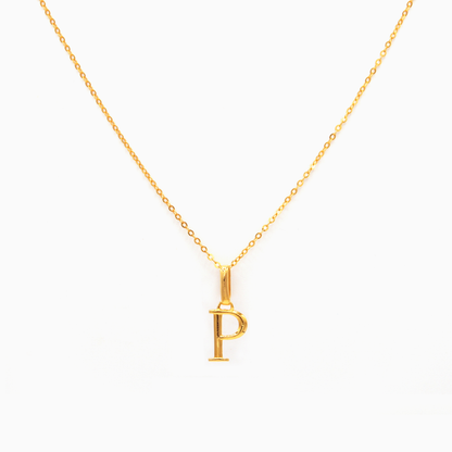 Alphabet Pendant (Gold)