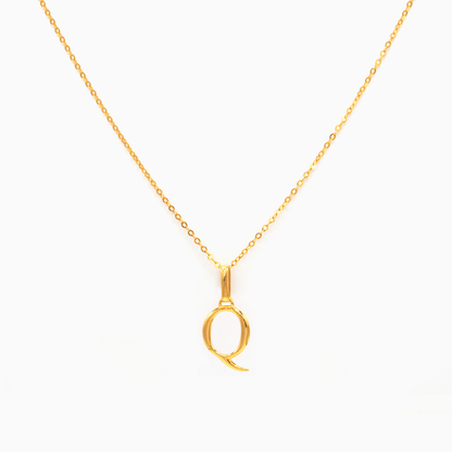 Alphabet Pendant (Gold)