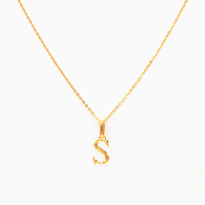 Alphabet Pendant (Gold)