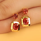 Octagonal Dangle Earrings