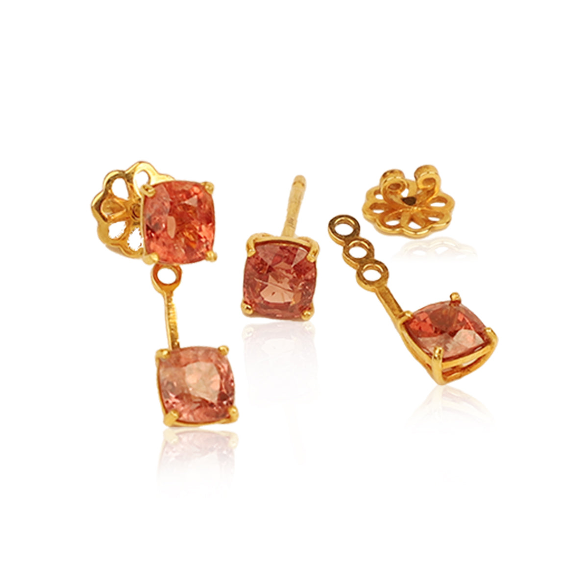 Spinel Jacket Earrings