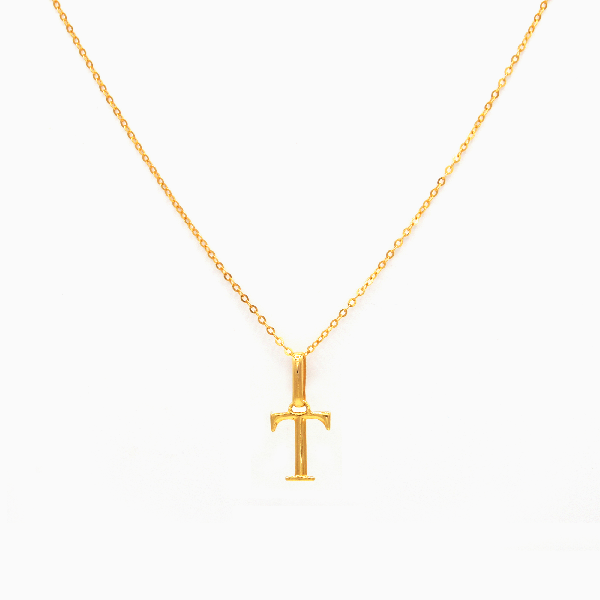 Alphabet Pendant (Gold)