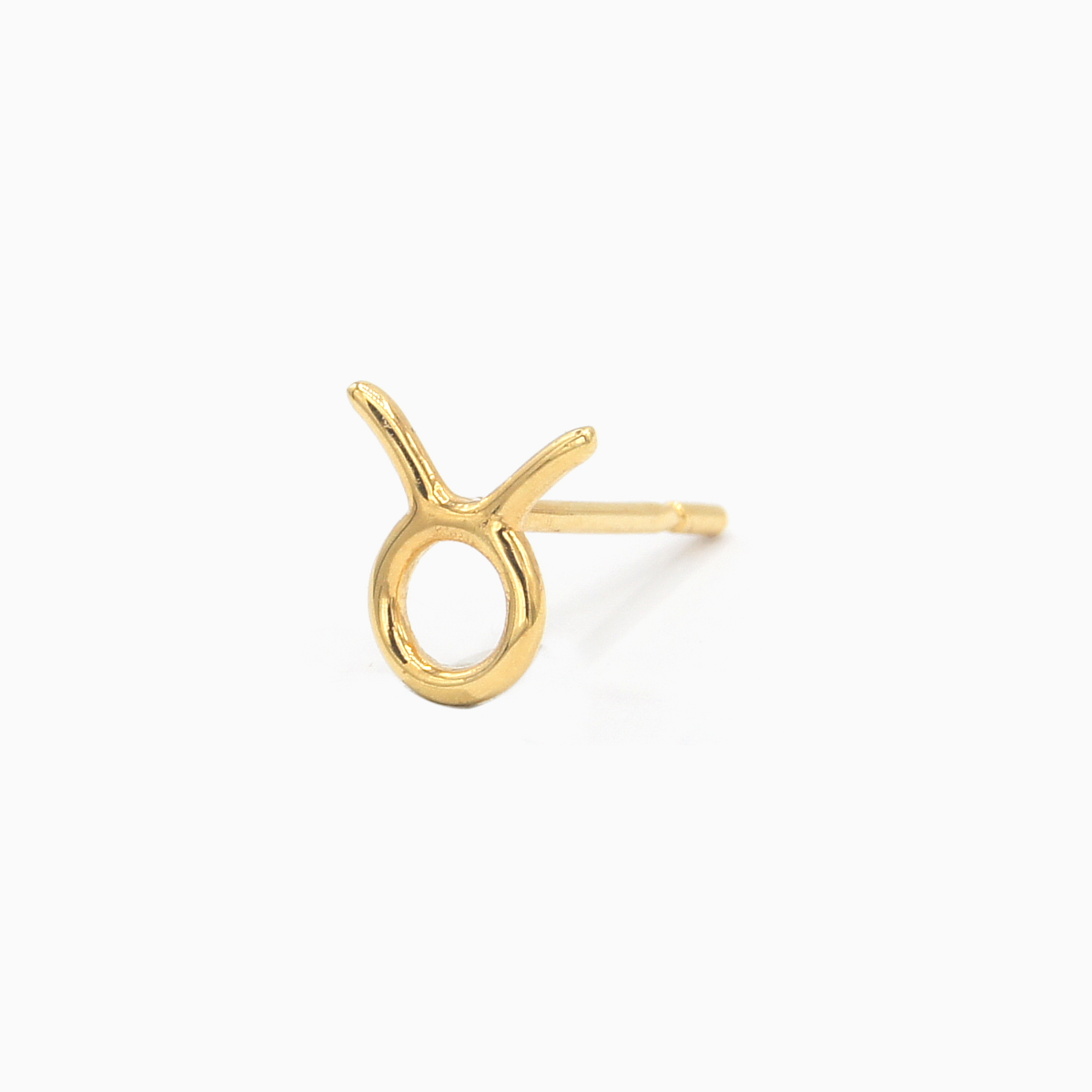 TAURUS - ZODIAC SIGN 18K GOLD EARRINGS