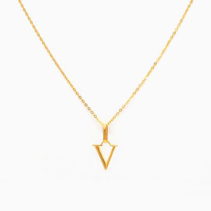 Alphabet Pendant (Gold)