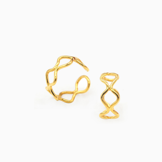 Wave Ear Cuffs