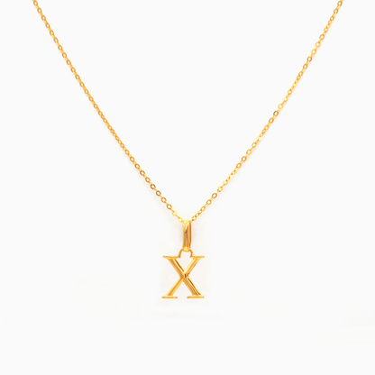 Alphabet Pendant (Gold)