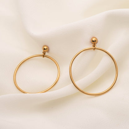 Big Circle Dangle Earring