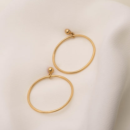 Big Circle Dangle Earring