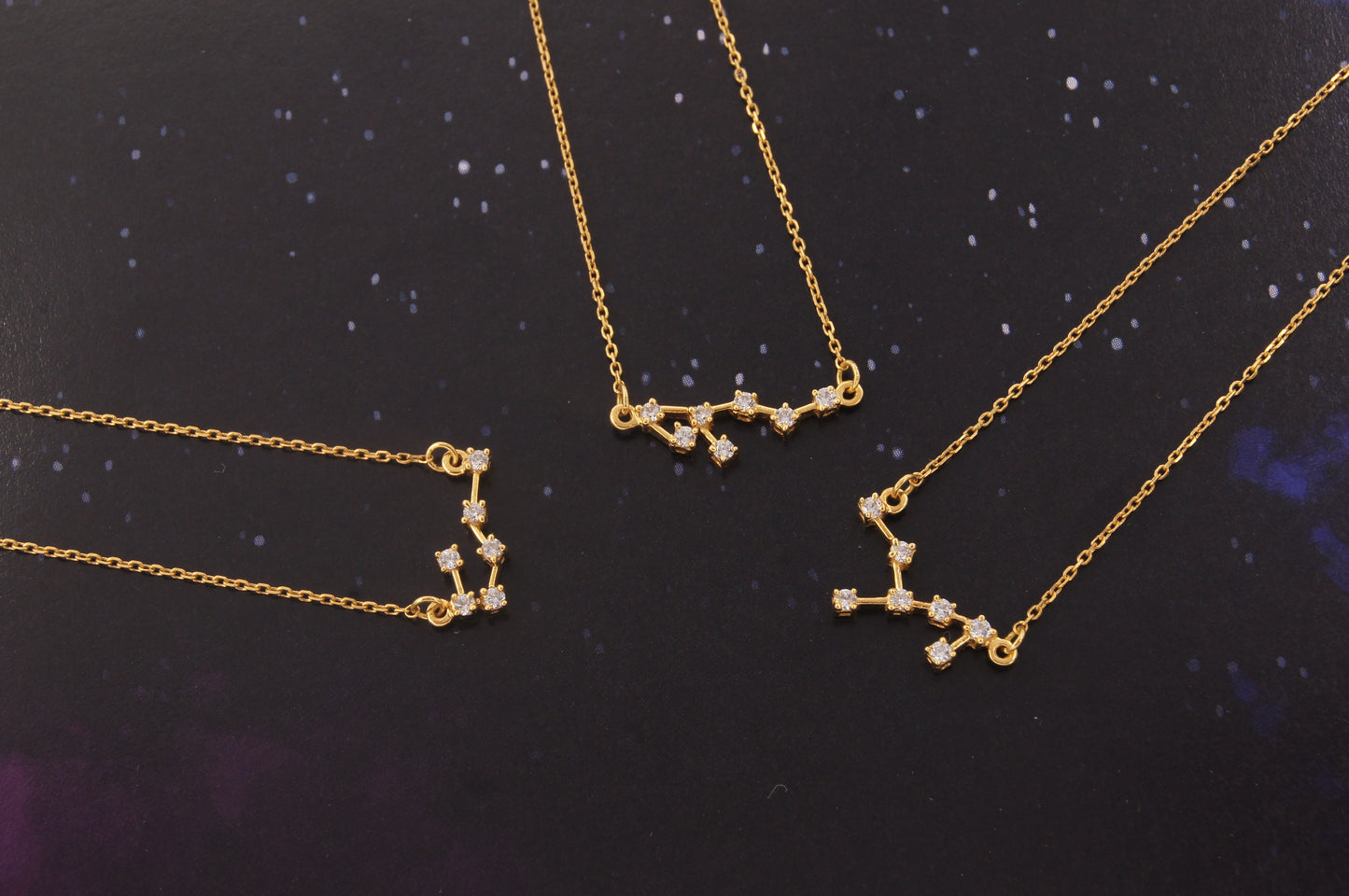 CANCER - CONSTELLATION 18K GOLD NECKLACE