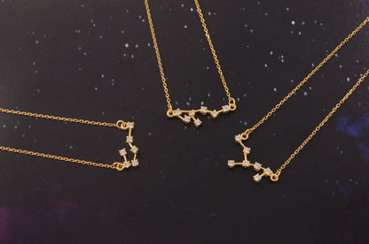 CANCER - CONSTELLATION 18K GOLD NECKLACE