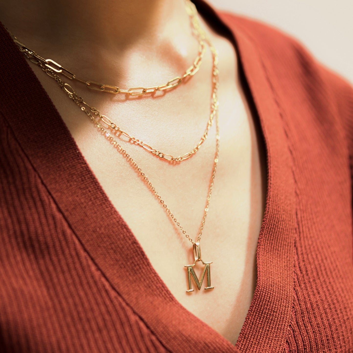 Alphabet Pendant (Gold)