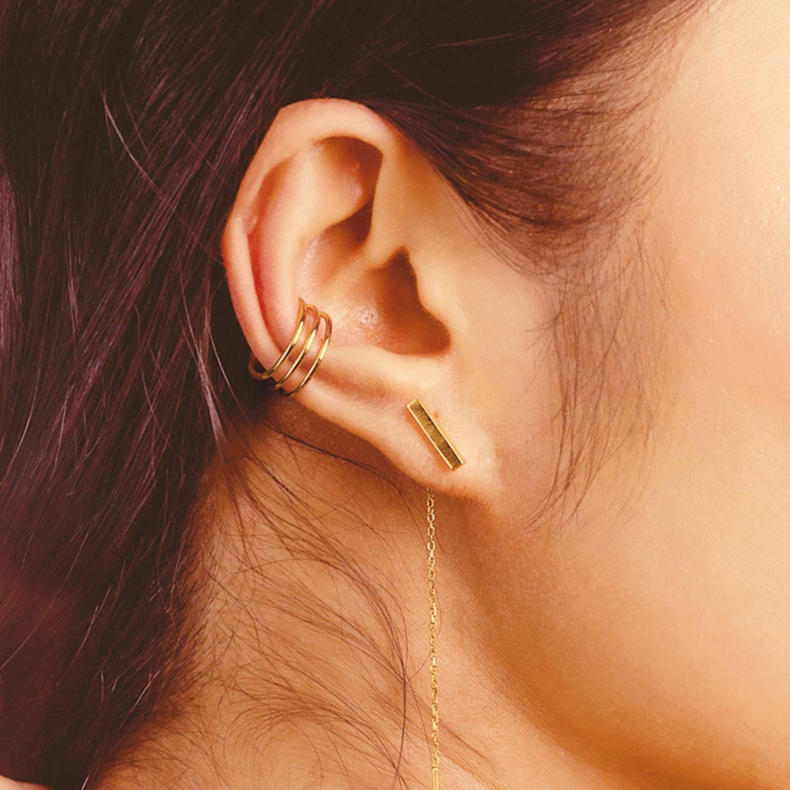 Tri Lines Ear Cuff